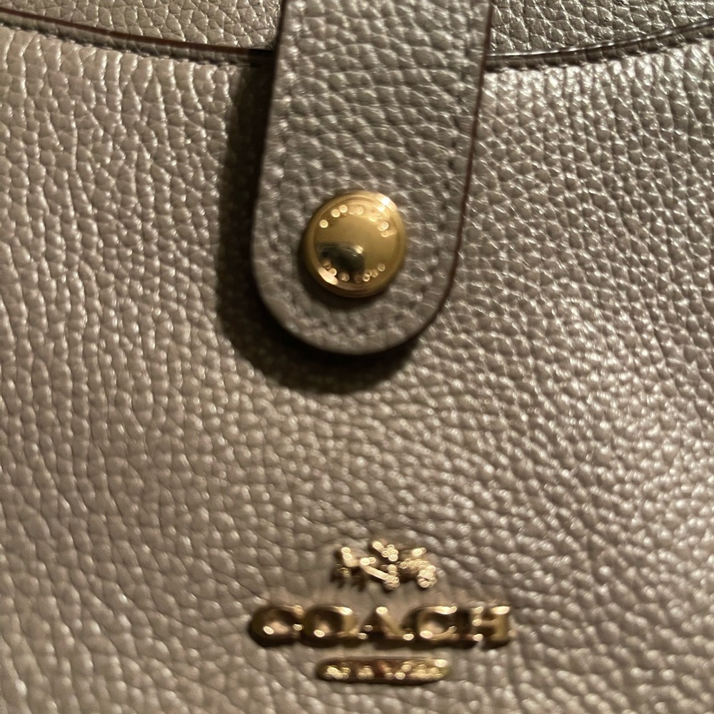 Coach Gray Crossbody Bag with Pebbled Leather - Picture 11 of 13
